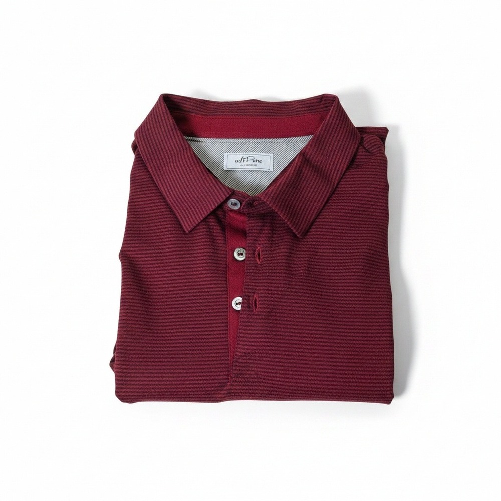 NWOT Adidas adiPure Red Striped Polo‎ Shirt Size L - Picture 7 of 7
